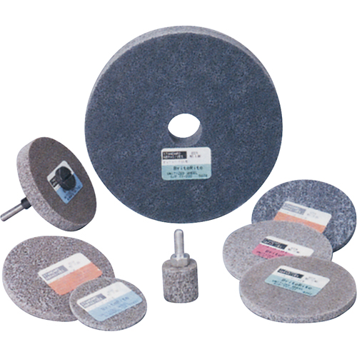 Standard Abrasives 500 Series Soft Density Unitized Wheels, 3" x 1/4", 1/4" Arbor, Medium Grit, Aluminum Oxide Kelford
