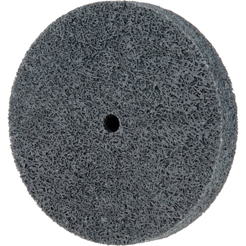 Standard Abrasives 500 Series Soft Density Unitized Wheels, 3" x 1/2", 1/4" Arbor, Fine Grit, Silicon Carbide Kelford