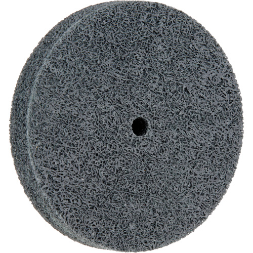 Standard Abrasives 500 Series Soft Density Unitized Wheels, 3" x 1/2", 1/4" Arbor, Fine Grit, Silicon Carbide Kelford