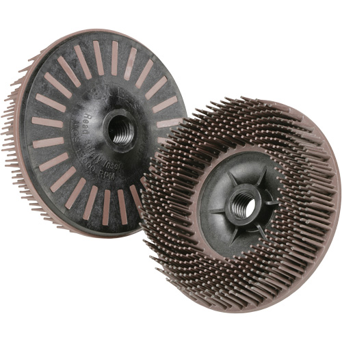 Disques radiaux bristle pour meuleuses angulaires Scotch-Brite, C&eacute;ramique, Grain 36, 4-1/2" dia. Kelford