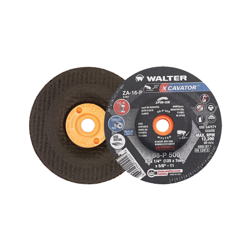 Meule XCAVATOR, 5" x 1/4", Arbre 5/8"-11, Zirconium, Type 27/27S Kelford