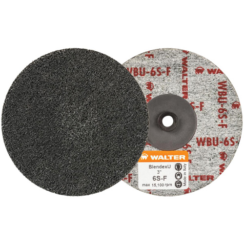 Twist Blendex U Discs, 3" Dia., Super Fine Grit, Silicon Carbide Kelford