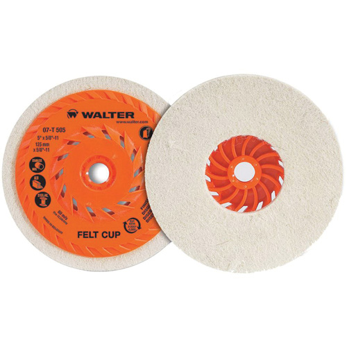 Cup Polishing Disc, 5" Dia. Kelford