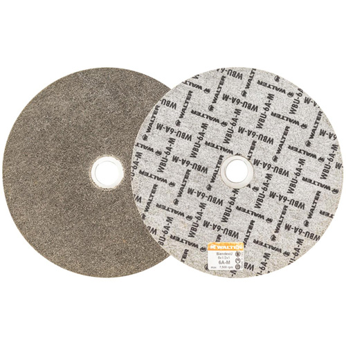Disque de finition Blendex U, 6" dia., Grain 6AM, Carbure de silicium Kelford
