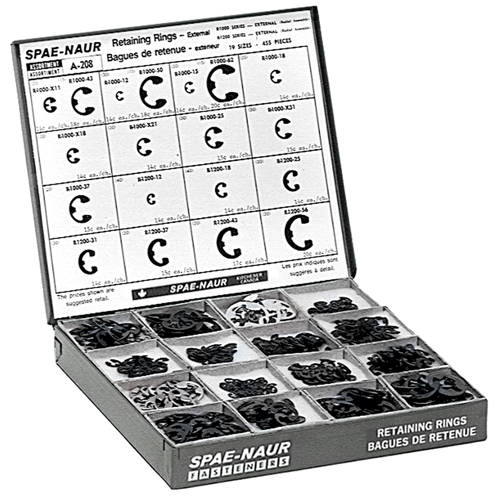 Assortiments d'anneaux externes de retenue Kelford