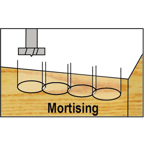 Trousses de m&egrave;ches Forstner Bormax dans un boîtier en bois, 5 morceaux, Acier &agrave; haute teneur en carbone Kelford