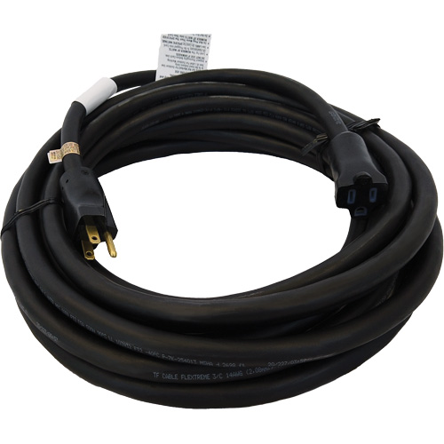 Heavy-Duty Neoprene Extension Cords, Indoor/Outdoor, SOOW, 14/3 AWG, 15 A, 25' Kelford