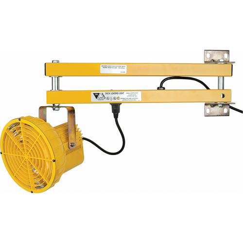 Dock Lights, 24" Arm, 50 W, High Pressure Sodium Lamp, Polycarbonate Kelford