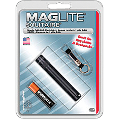 Solitaire&reg; Flashlights, Incandescent, 2 Lumens, AAA Batteries Kelford