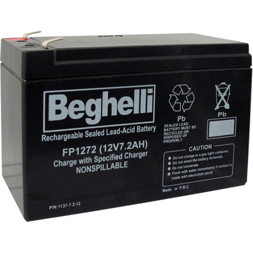 Sealed Lead Acid Batteries, 12 V, 7.2 Ah Kelford