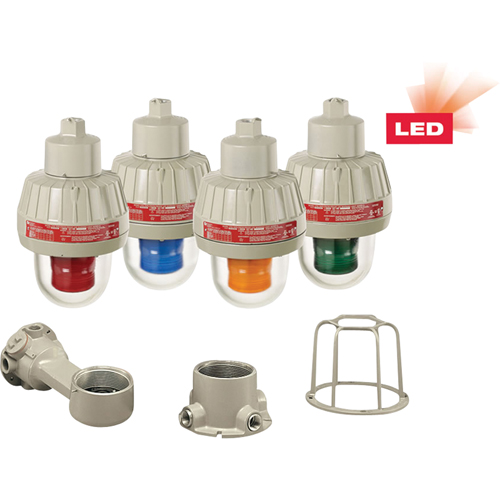 Lumi&egrave;res d'avertissement DEL antid&eacute;flagrantes avec technologie XLT, Continu/Clignotement, Vert Kelford