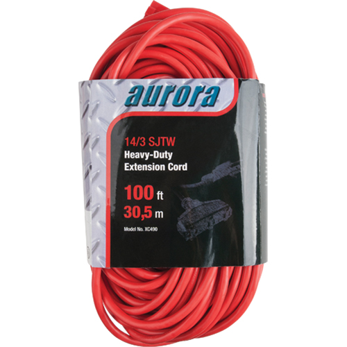 Cordon rallonge en vinyle, Ext&eacute;rieur, SJTW, AWG 14/3, 13 A, 3 prise(s), 100' Kelford