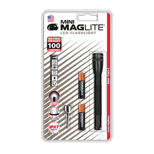 Mini&reg; Flashlights, LED, 100 Lumens, AAA Batteries Kelford