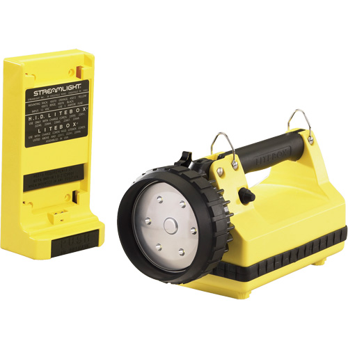 E-Flood&reg; LiteBox&reg; Lantern with Vehicle Mount System, LED, 615 Lumens, 8 Hrs. Run Time, Rechargeable Batteries, Included Kelford