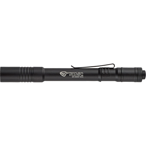 Stylus Pro&reg; USB Pen Light, LED, 350 Lumens, Aluminum Body, Rechargeable Batteries, Included Kelford