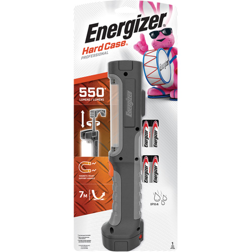 Hard Case&reg; Rugged Work Light, LED, 550 Lumens, AA Batteries Kelford