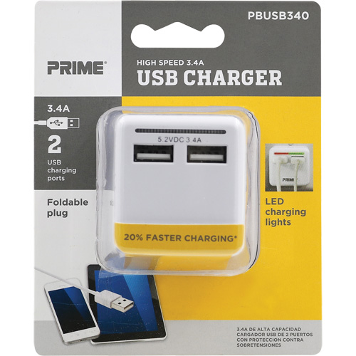 Chargeur USB Prime haute vitesse Kelford