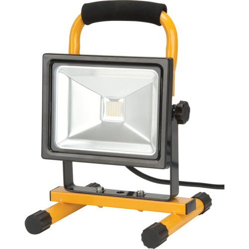 Portable Work Light, LED, 20 W, 2500 Lumens, Aluminum Housing Kelford