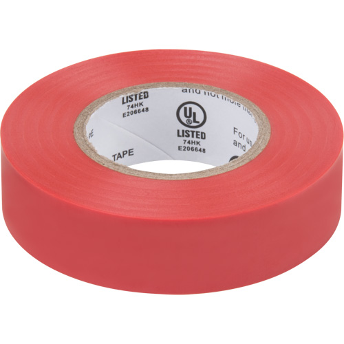 Ruban isolant, 19 mm (3/4") x 18 m (60'), Rouge, 7 mils Kelford
