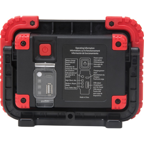 Portable Work Light, LED, 10 W, 1000 Lumens, Plastic Housing Kelford