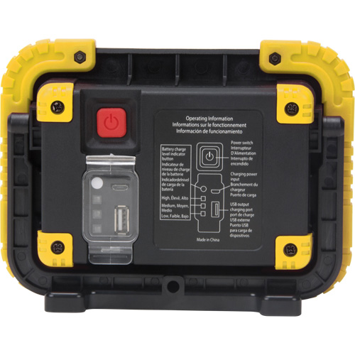 Portable Work Light, LED, 10 W, 1000 Lumens, Plastic Housing Kelford