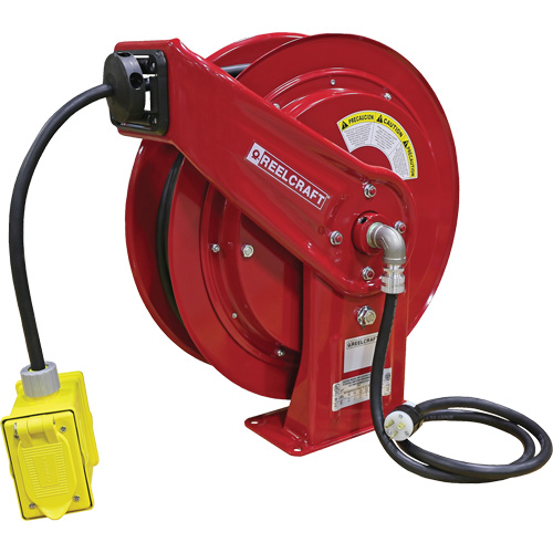 70000 Power Cord Reel, 100', SEOOW, 12 Gauge, 20 A Kelford