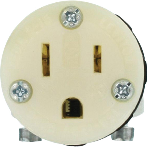 Hospital Grade Extension Plug Connector, 5-15R, Nylon Kelford