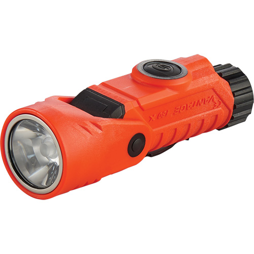 Vantage&reg; 180 X Multi-Fuel Helmet/Right Angle Flashlight, LED, Rechargeable/CR123A Batteries, Nylon Polymer Kelford