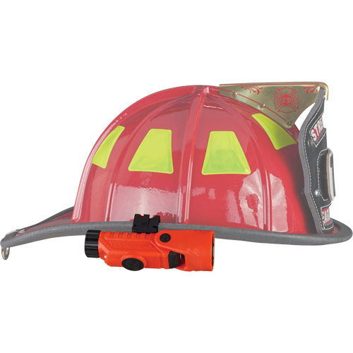 Vantage&reg; 180 X Multi-Fuel Helmet/Right Angle Flashlight, LED, Rechargeable/CR123A Batteries, Nylon Polymer Kelford
