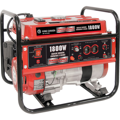 Gasoline Generator, 1800 W Surge, 1400 W Rated, 120 V, 7 L Tank Kelford