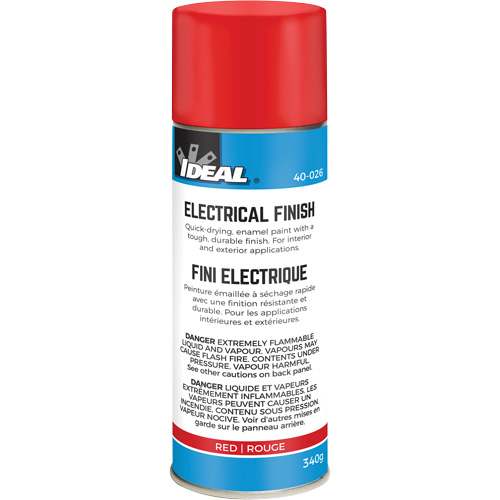 Quick-Dry Enamel Electrical Finish Paint, Aerosol Can, Red Kelford