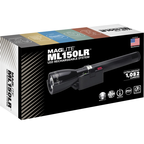 ML150LR(X) Fast-Charging Flashlight, LED, 1082 Lumens, Rechargeable Batteries Kelford