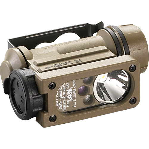 Sidewinder Compact&reg; II Military Model Hands Free Light, LED, 55 Lumens, 6 Hrs. Run Time, AA Batteries Kelford