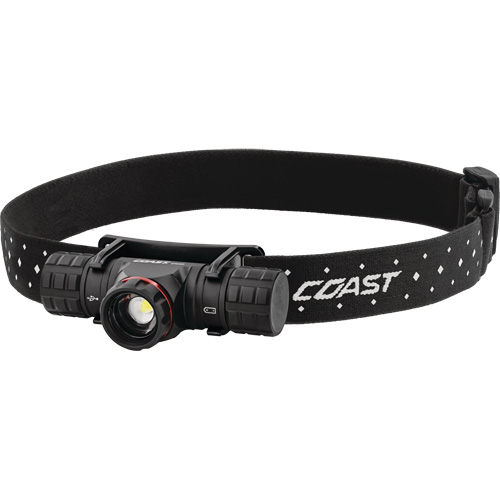 Lampe frontale XPH30R, DEL, 1000 lumens, 41 hres de fonctionnement, piles Rechargeable/CR123 Kelford