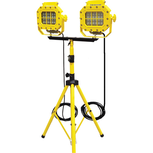 Explosion Proof Floodlight with Tripod, LED, 40 W, 5600 Lumens, Aluminum Housing Kelford
