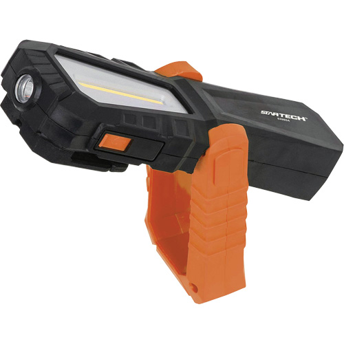 Lampe de travail COB rechargeable avec base pivotante magn&eacute;tique, DEL, 240 lumens, Boîtier en Plastique Kelford