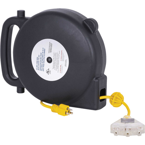 JPCR-1450 ABS Extension Cord Reel, Indoor/Outdoor, SJTW, 14 AWG, 13 A, 45' Kelford