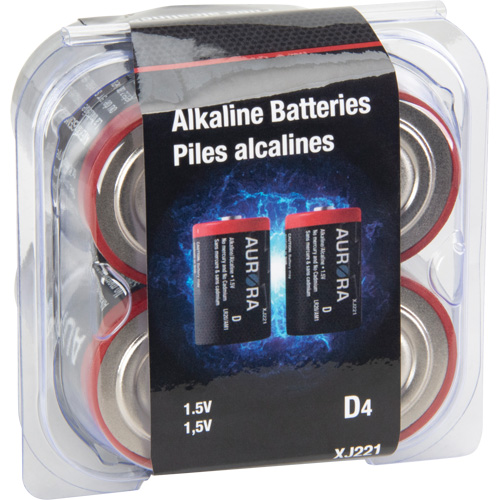 Industrial Alkaline Batteries, D, 1.5 V Kelford