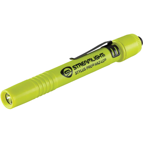 Stylus Pro&reg; HAZ-LO&reg; Intrinsically-Safe Penlight, LED, 105 Lumens, AAA Batteries, Included Kelford