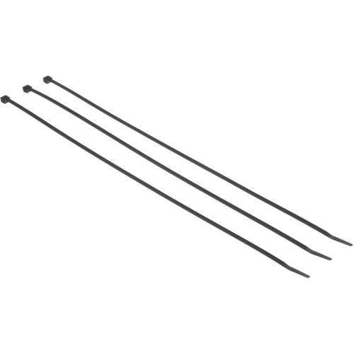 Attache de c&acirc;ble &agrave; ardillon, Longueur 7-3/10", R&eacute;sistance &agrave; la traction 50 lb, Noir Kelford
