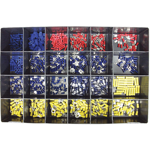 600-Piece Vinyl Insulated Terminals Kit Kelford