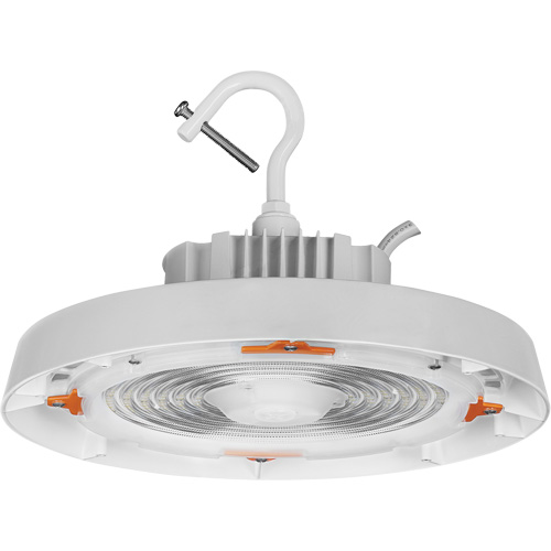 UFO High Bay Light, LED, 120 - 347 V, 150 W, 7.3" H x 11" W Kelford