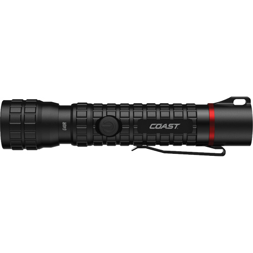 Lampe de poche &eacute;tanche G40R avec mise au point par rotation, DEL, 650 lumens, Piles Rechargeable Kelford