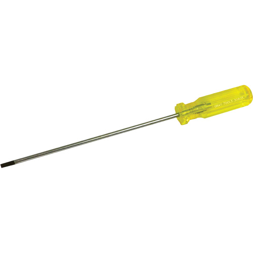 Tournevis &agrave; fente pour &eacute;lectricien, Tige de 3/16", Ronde, 11-1/2" lo, Prise en Plastique Kelford