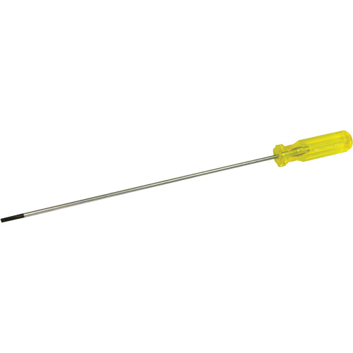 Tournevis &agrave; fente d'&eacute;lectricien, Tige de 3/16", Ronde, 15-1/2" lo, Prise en Plastique Kelford