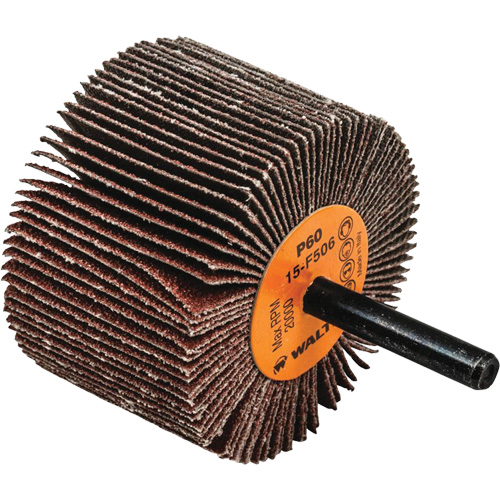 Coolcut Flap Wheel, Aluminum Oxide, 60 Grit, 2-1/2" x 1-1/2" x 1/4" Kelford