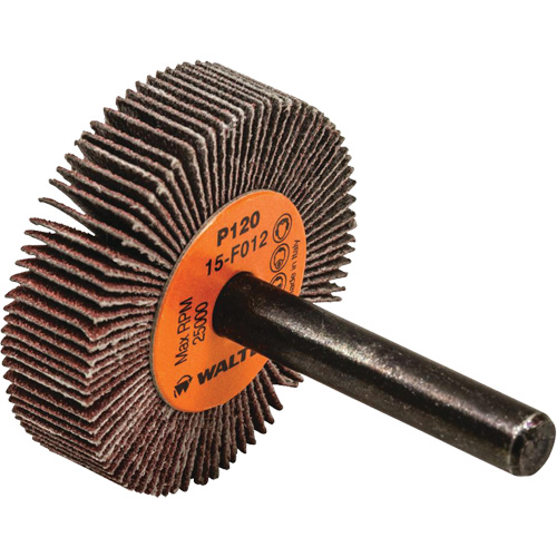 Coolcut Flap Wheel, Aluminum Oxide, 120 Grit, 1-1/2" x 3/8" x 1/4" Kelford