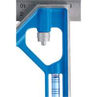 True Blue&reg; Combination Square, 12" L, 1/16" Graduations, Steel, Plain Kelford