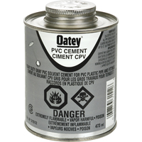 PVC Heavy-Duty Cement, 473 ml, Brush-Top Can, Grey Kelford