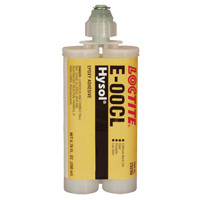 E-00CL Structural Adhesives, 200 ml, Dual Cartridge, Two-Part, Clear Kelford